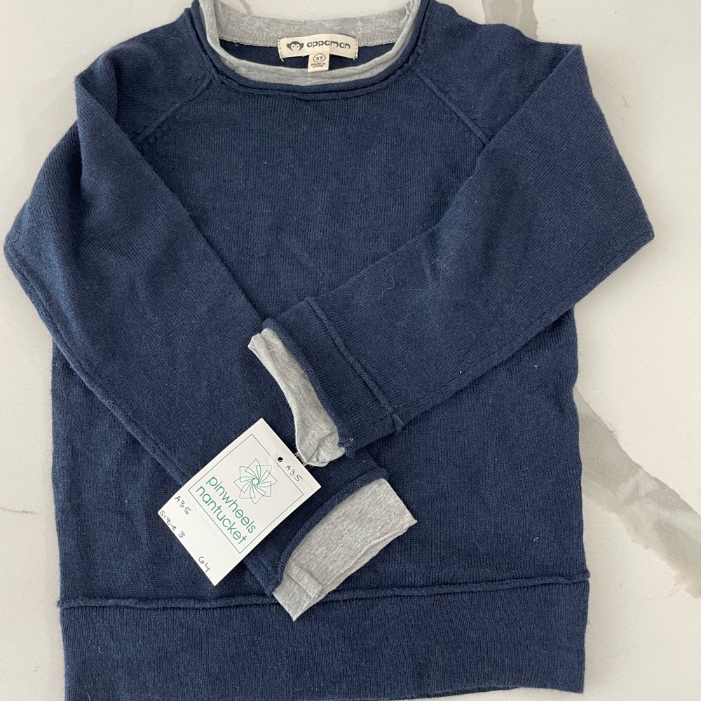 Appaman navy cashmere boys 3T sweater